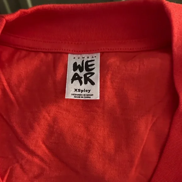 Zumba Fitness Vibrant Red Tee - Picture 2 of 3